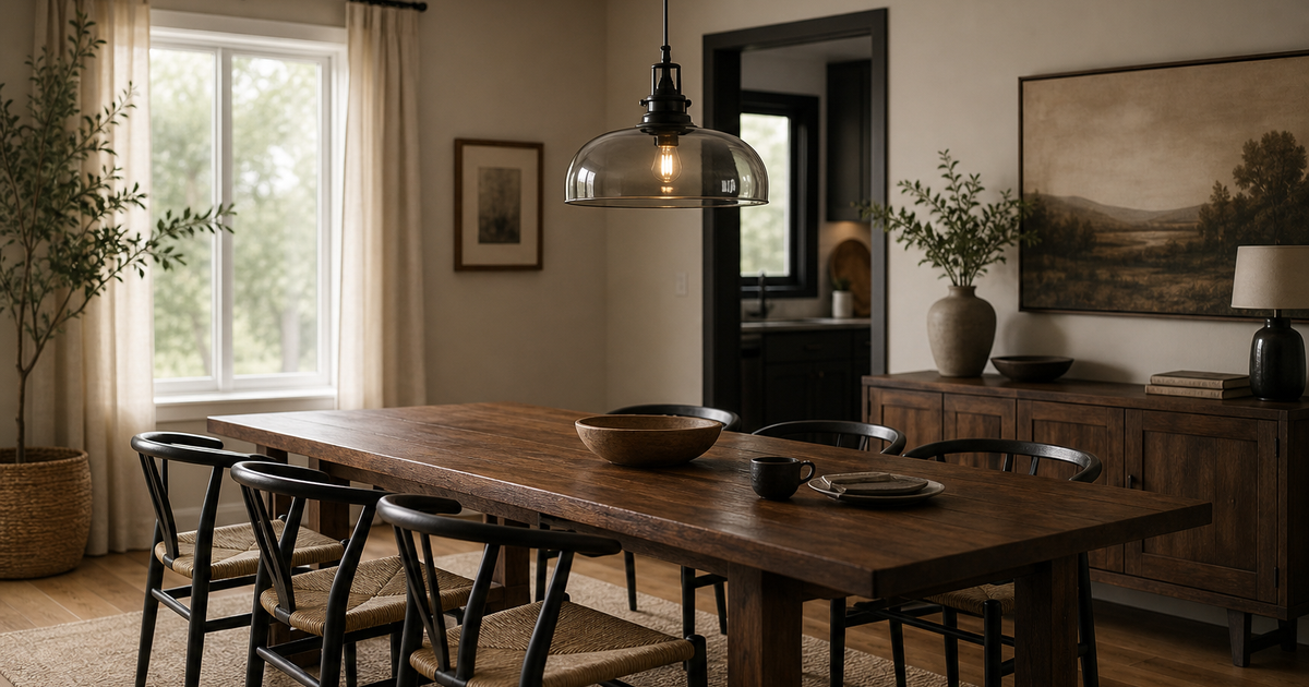Hoe kies je de juiste hanglamp boven een eettafel