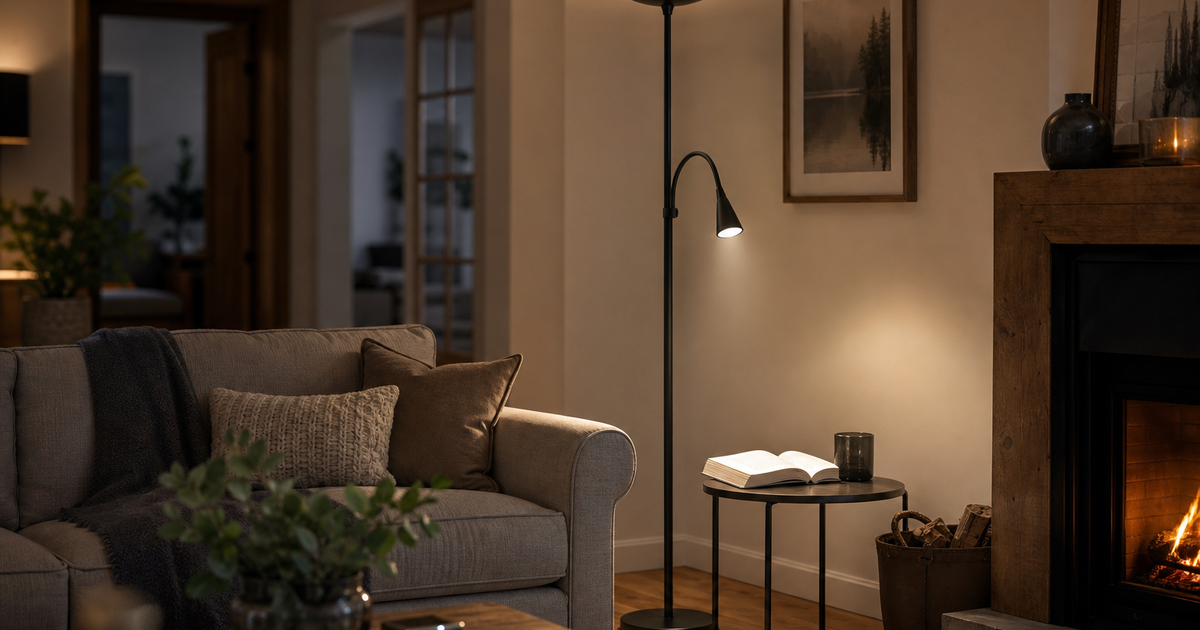 Vloerlampen met leeslamp-functie: licht voor lezen, sfeer voor de rest