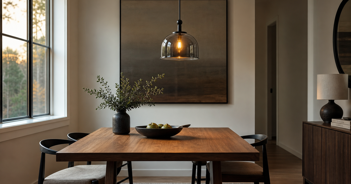 Hoe hoog hang je een hanglamp boven een tafel