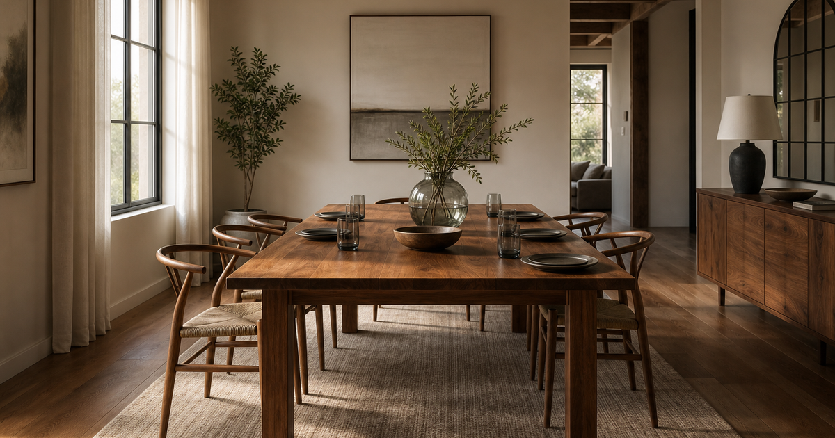 Eettafel-maat voor 2, 4, 6, 8 of 10 personen