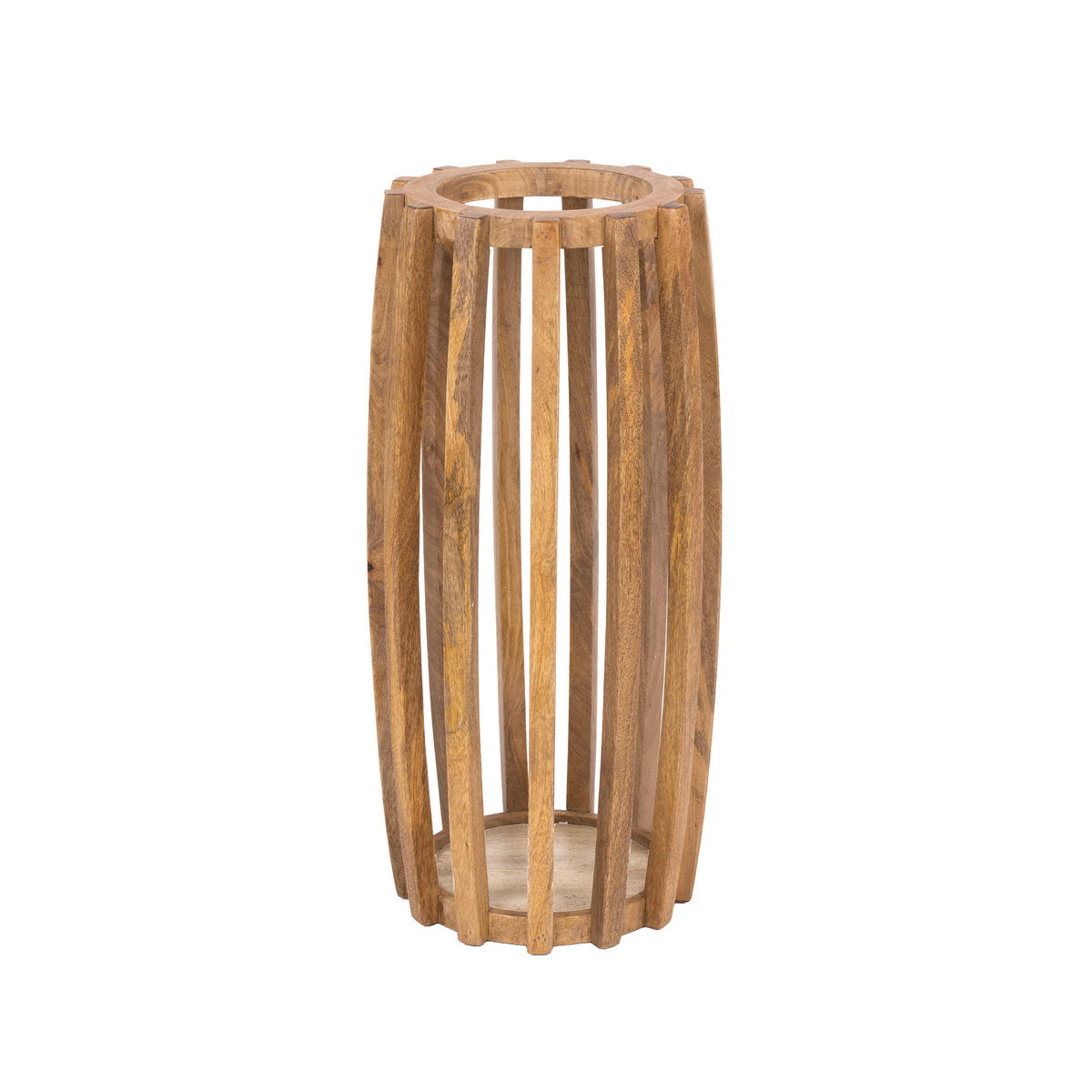 Paraplyholder Rib / Massivt mangotræ sand