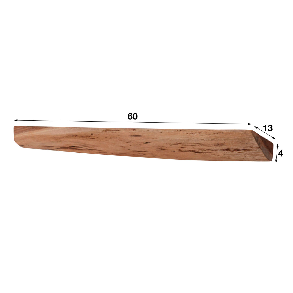 Seinähylly Slate 60 cm, 3 kappaleen setti / Massiivinen akaasia