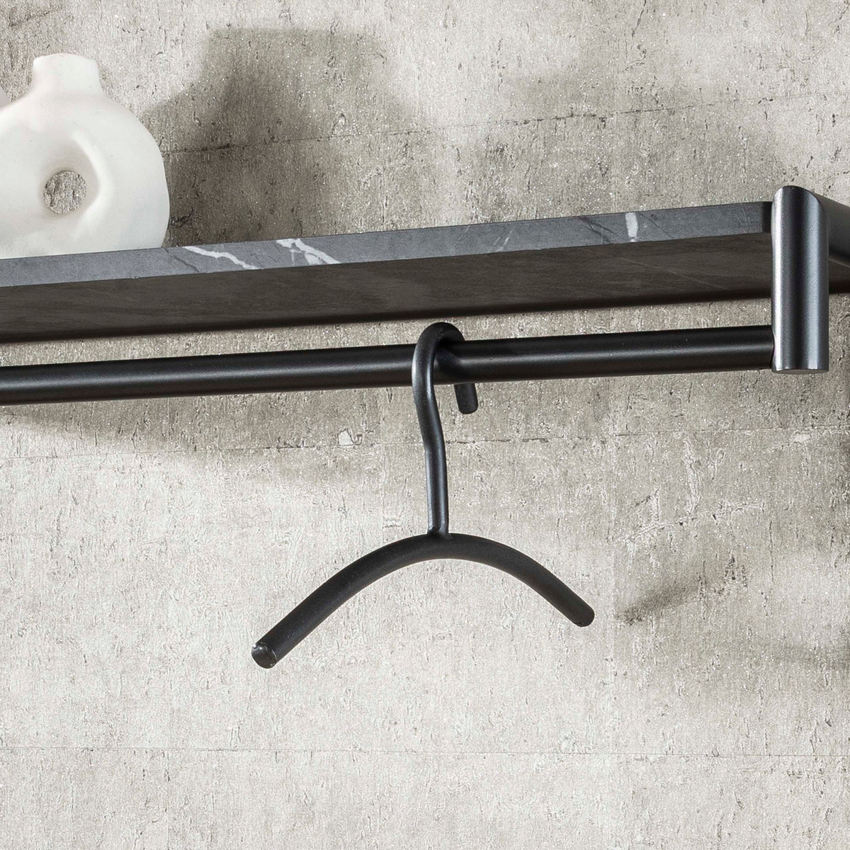 Charm coat rack hanger packed per 6 / Gunmetal