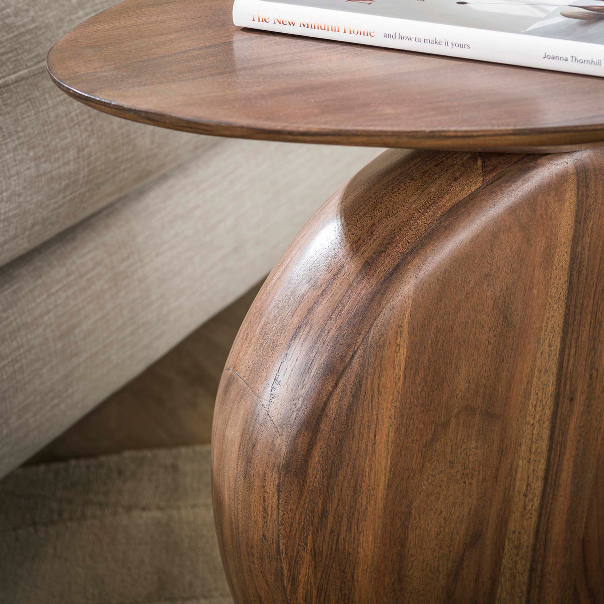 Tavolino Read Solid / Massello di acacia glaze brown