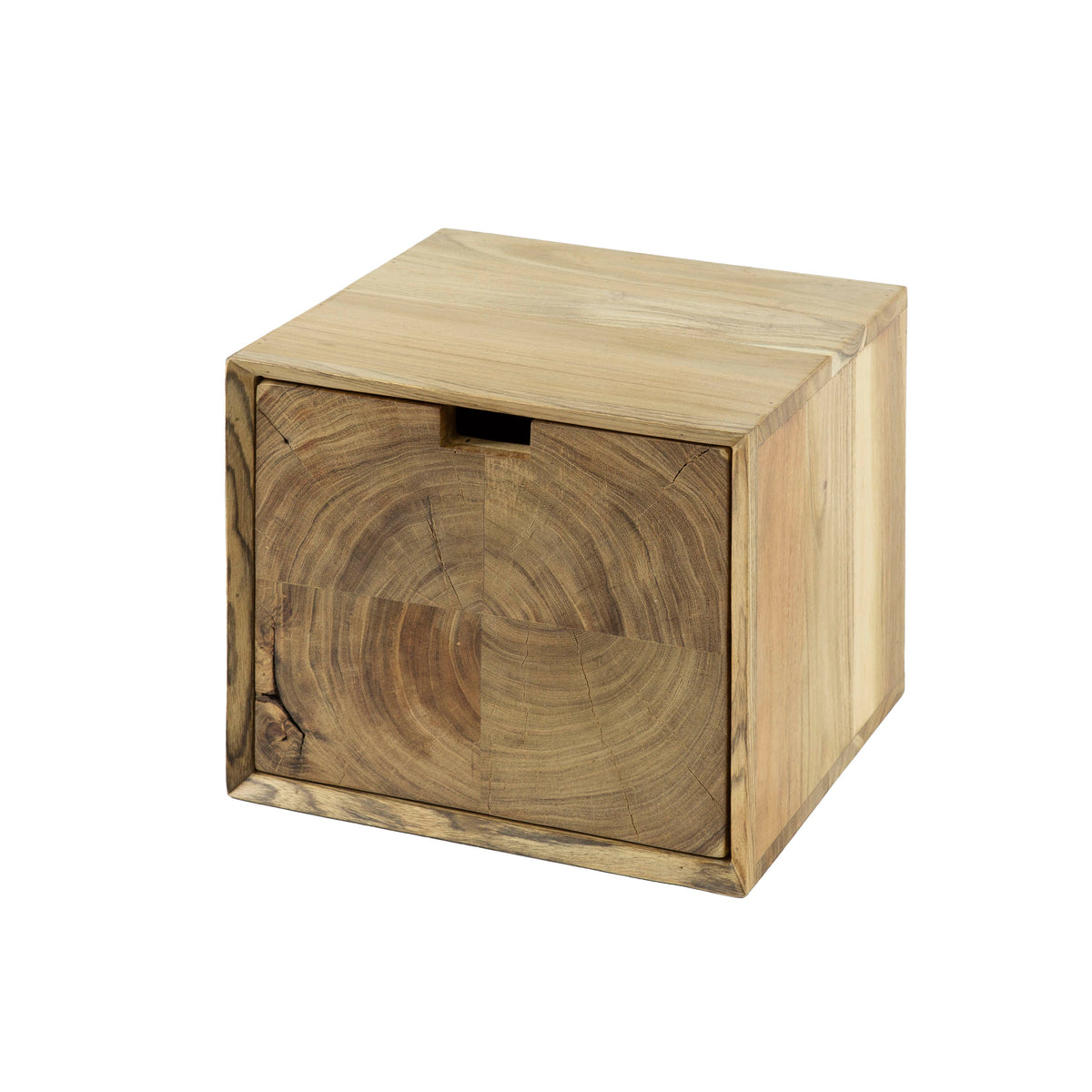 Core floating bedside table, 1 drawer / Solid acacia