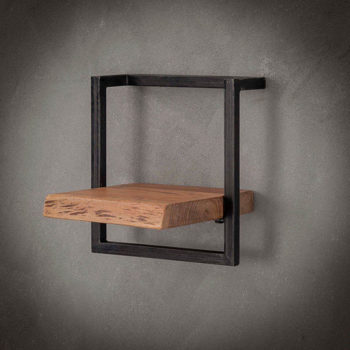 Slate Frame wall shelf, 30cm / Solid acacia