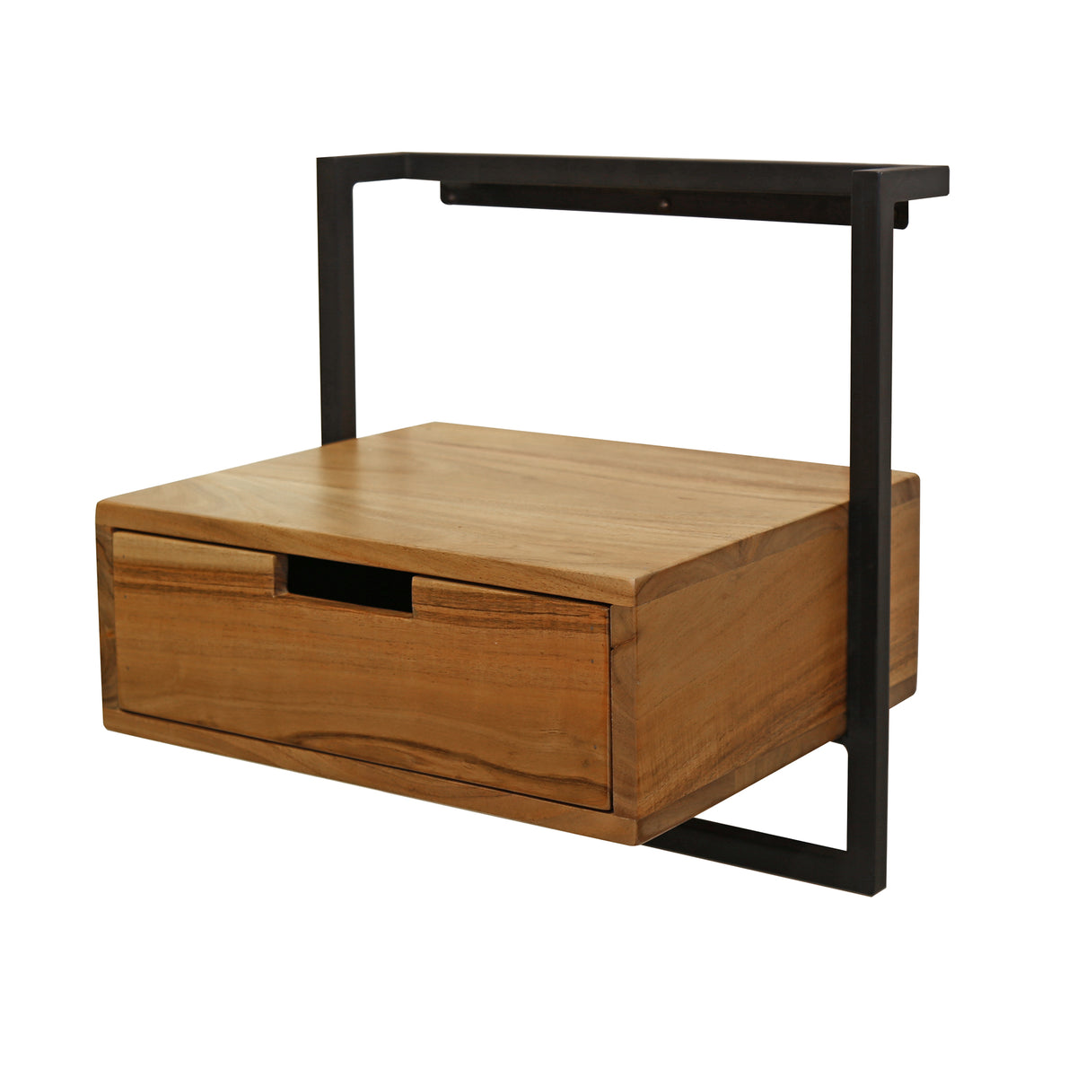 Szafka nocna Flow Solid, 1 szuflada / Lite drewno akacjowe