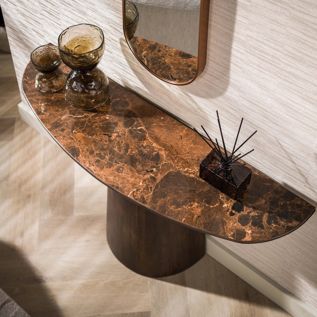 Console table Empera / Ceramic dark emperador