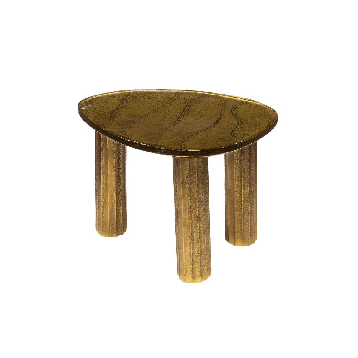 Soffbord Pebble S / Antikt guld
