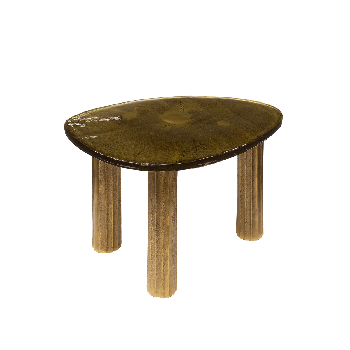 Soffbord Pebble M / Antikt guld