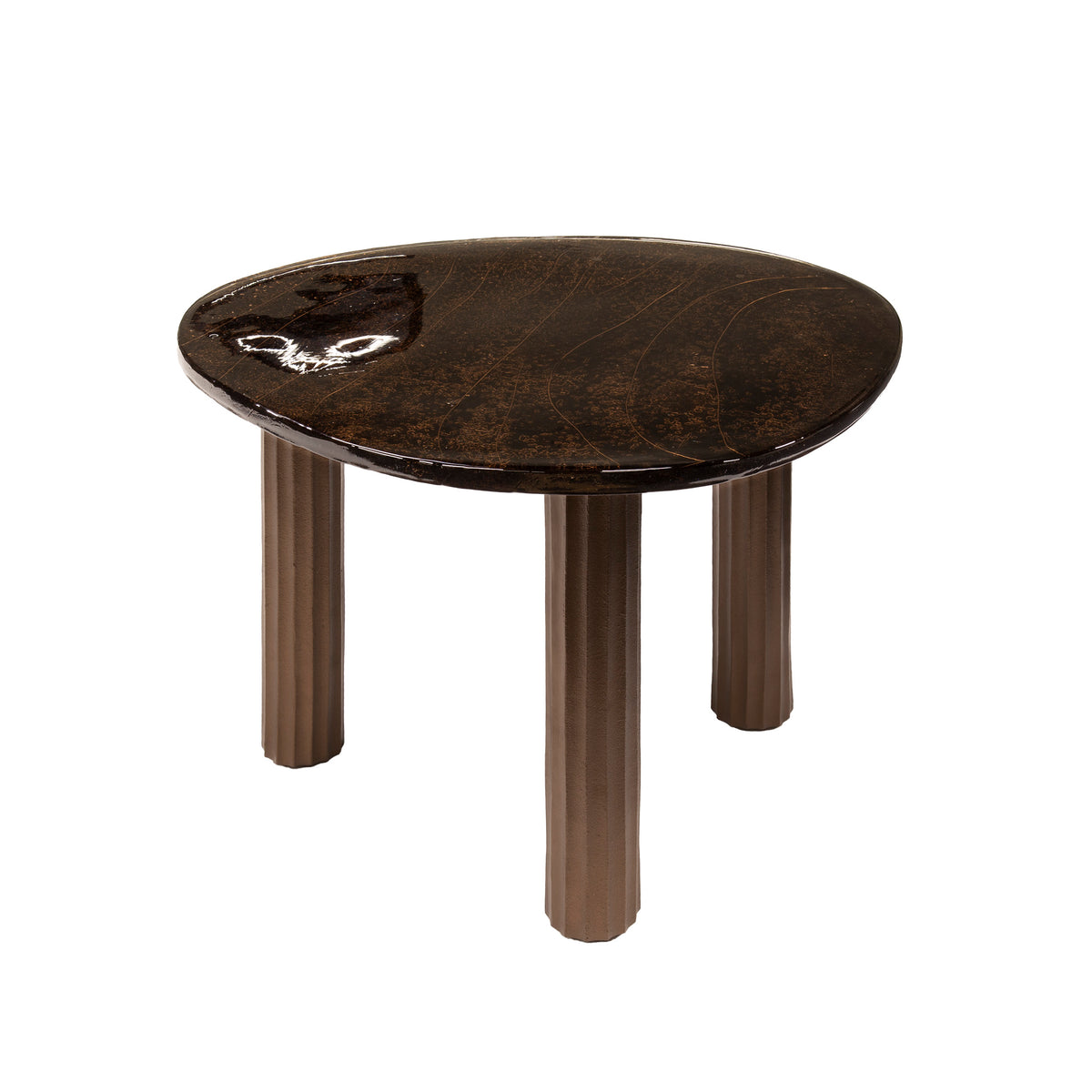 Soffbord Pebble L / Antik koppar