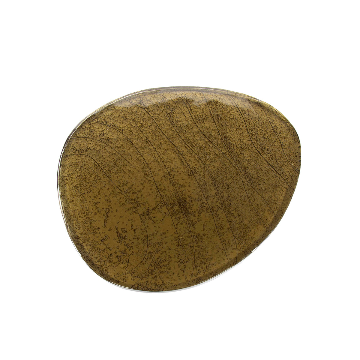 Soffbord Pebble L / Antikt guld