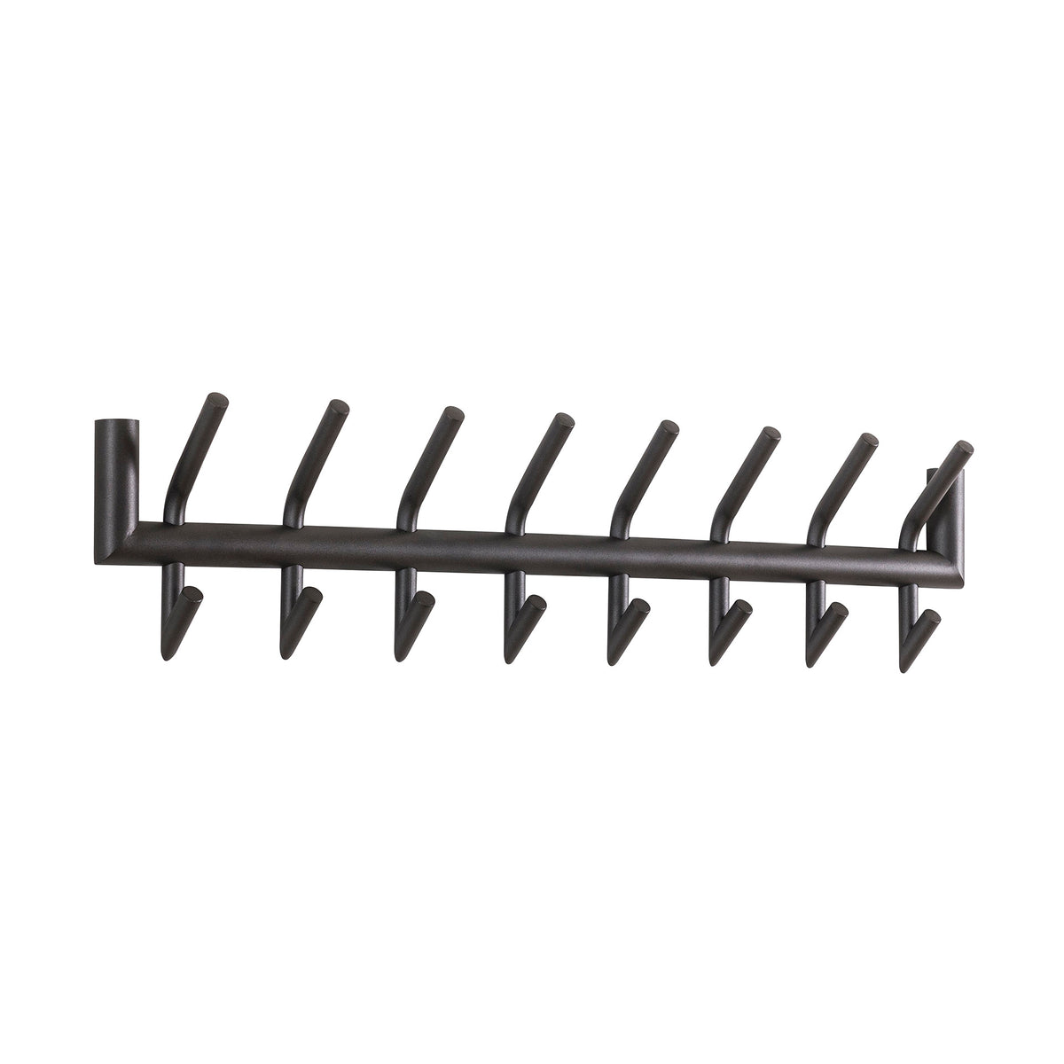 Appendiabiti Flair con 2x8 ganci / Grigio scuro opaco
