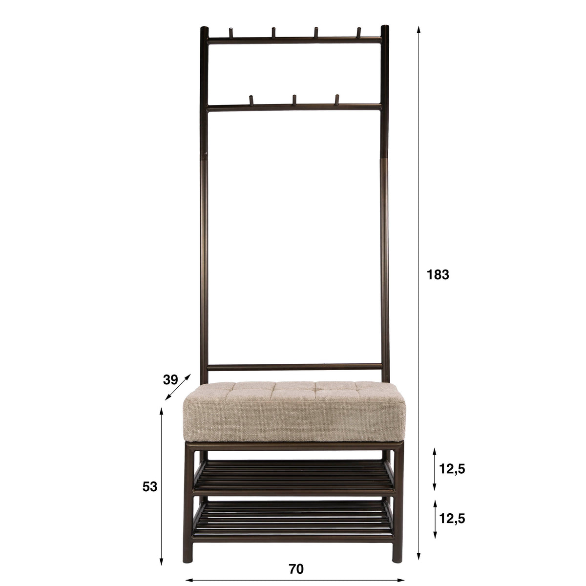 Lunar-eteispenkki 70cm / Drift brown