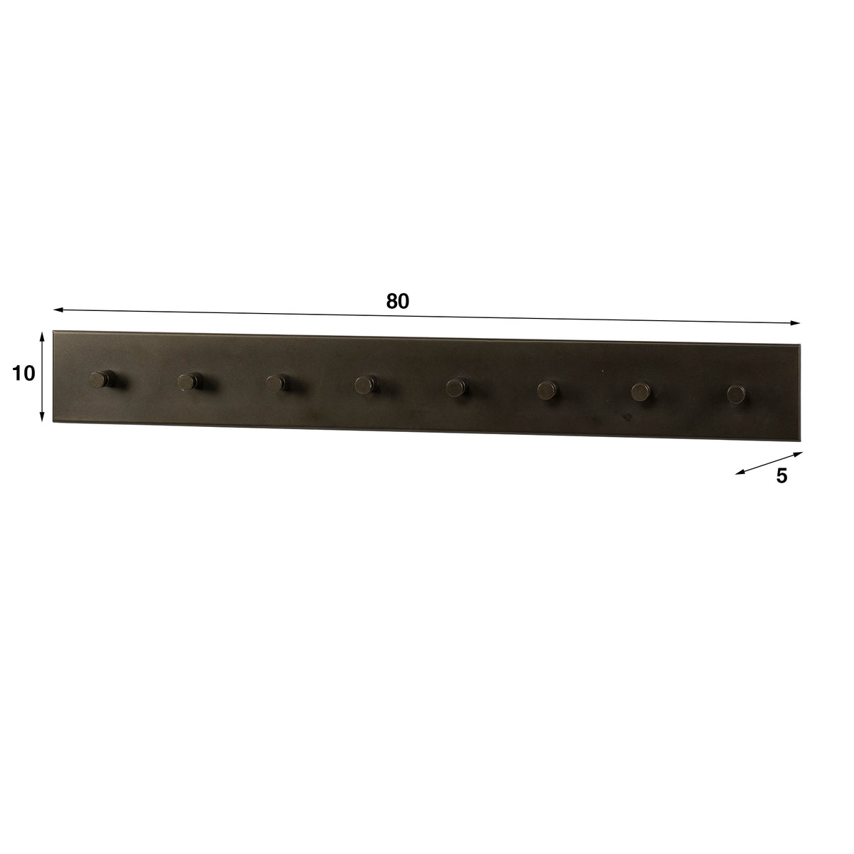 Garderobenständer Haven, 8 Haken / Drift Brown