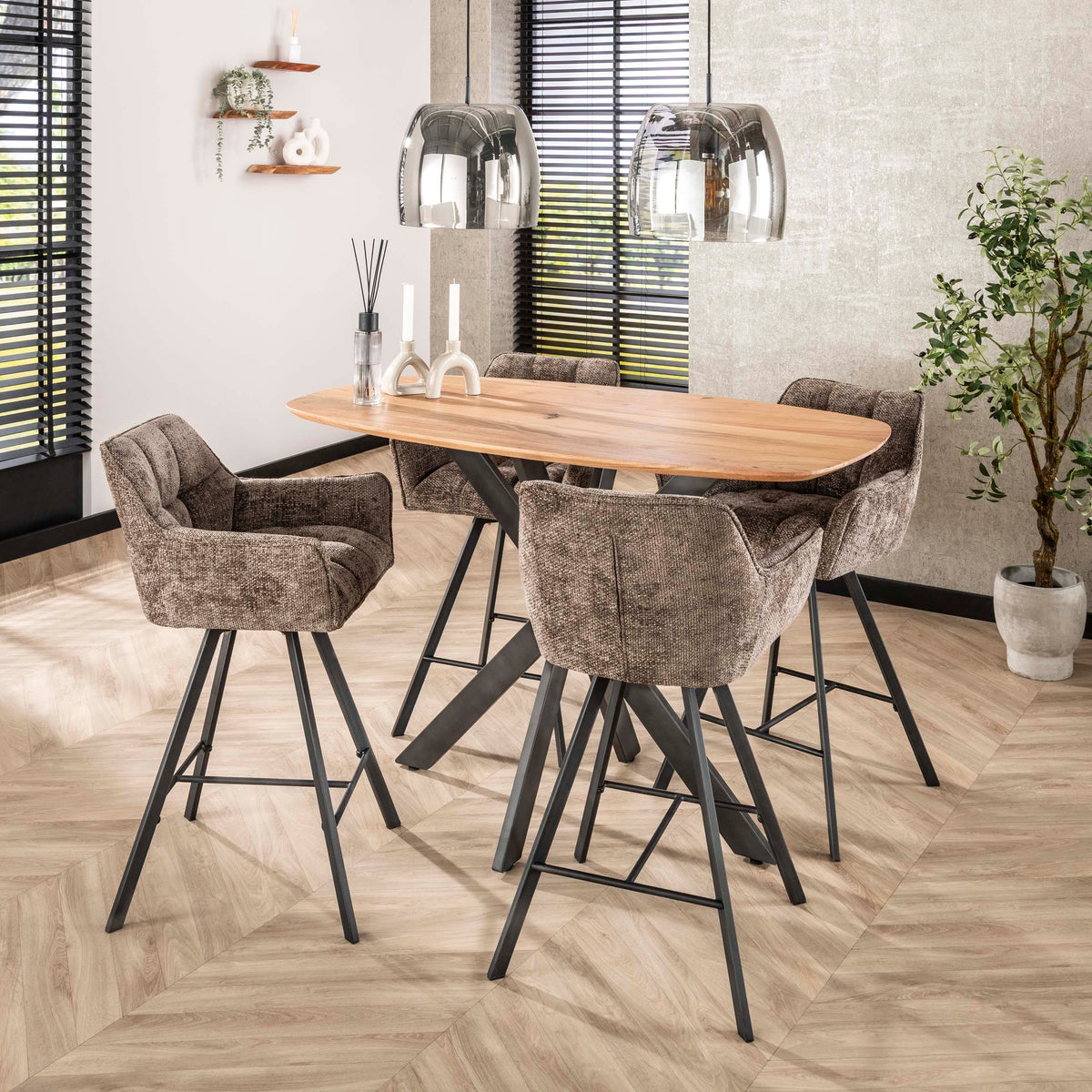 Hoker Quadro obrotowy pakowany po 2 szt. / Hoven taupe