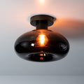 Plafond Flare med 1 lys / Siennabrun