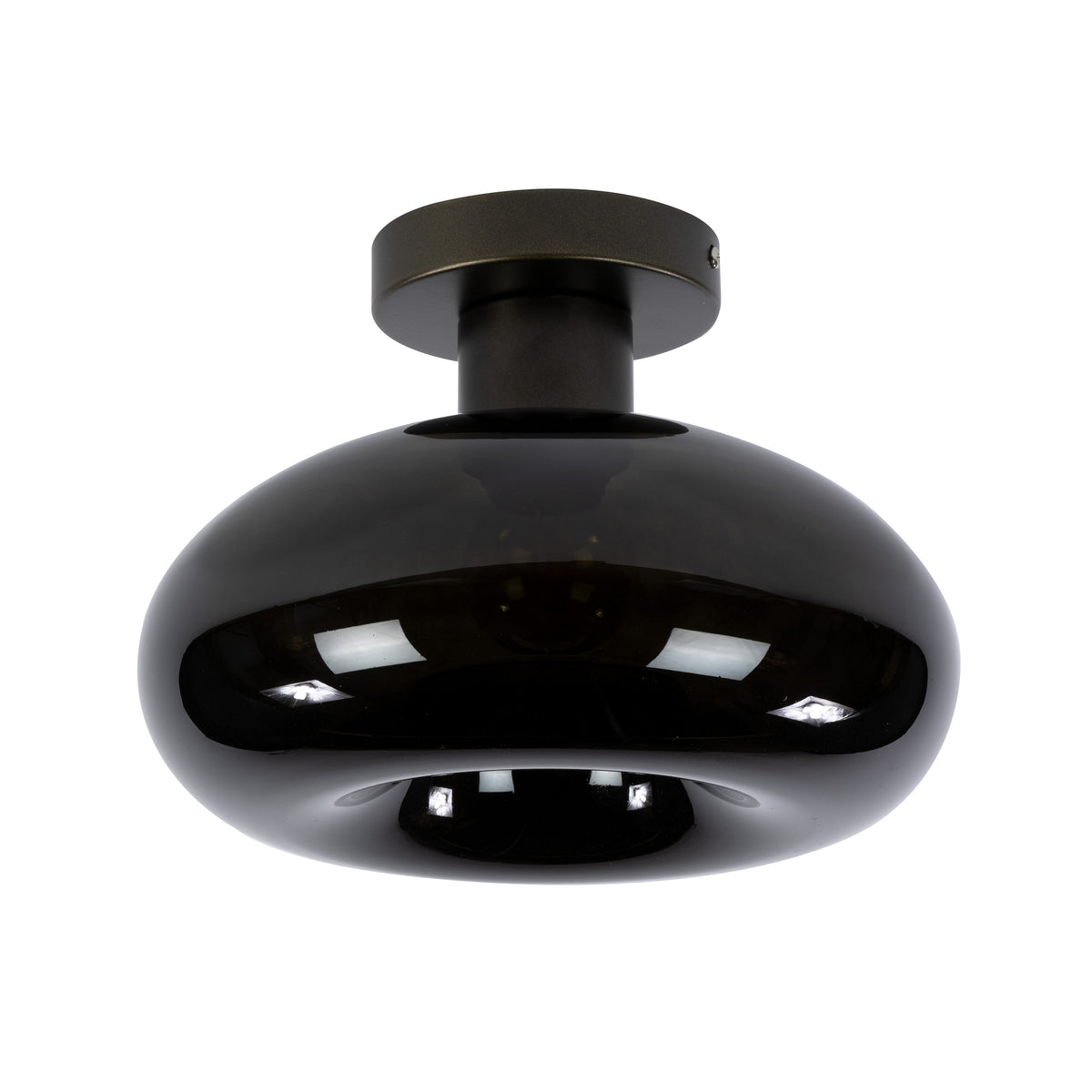 Plafond Flare med 1 lys / Siennabrun