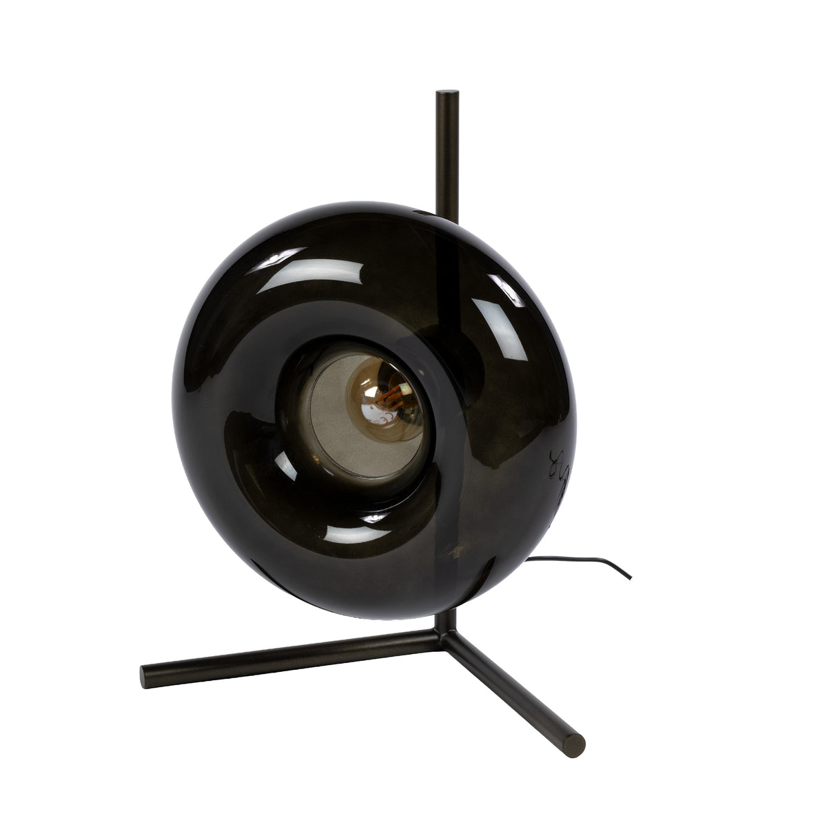 Lampa stołowa Flare, 1-punktowa / Brązowa sienna
