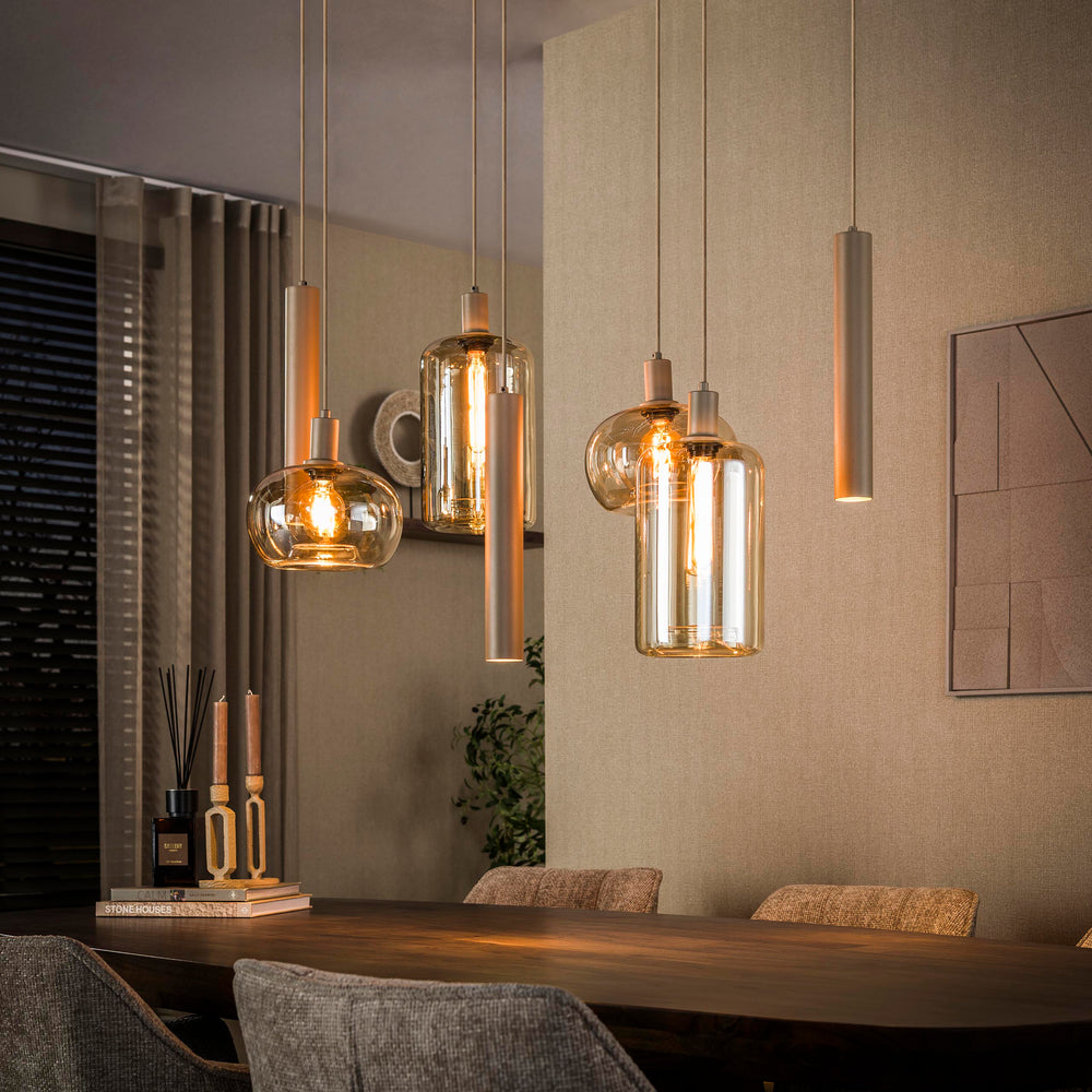 Pendellampe Solace med 4+3 lys / Beige