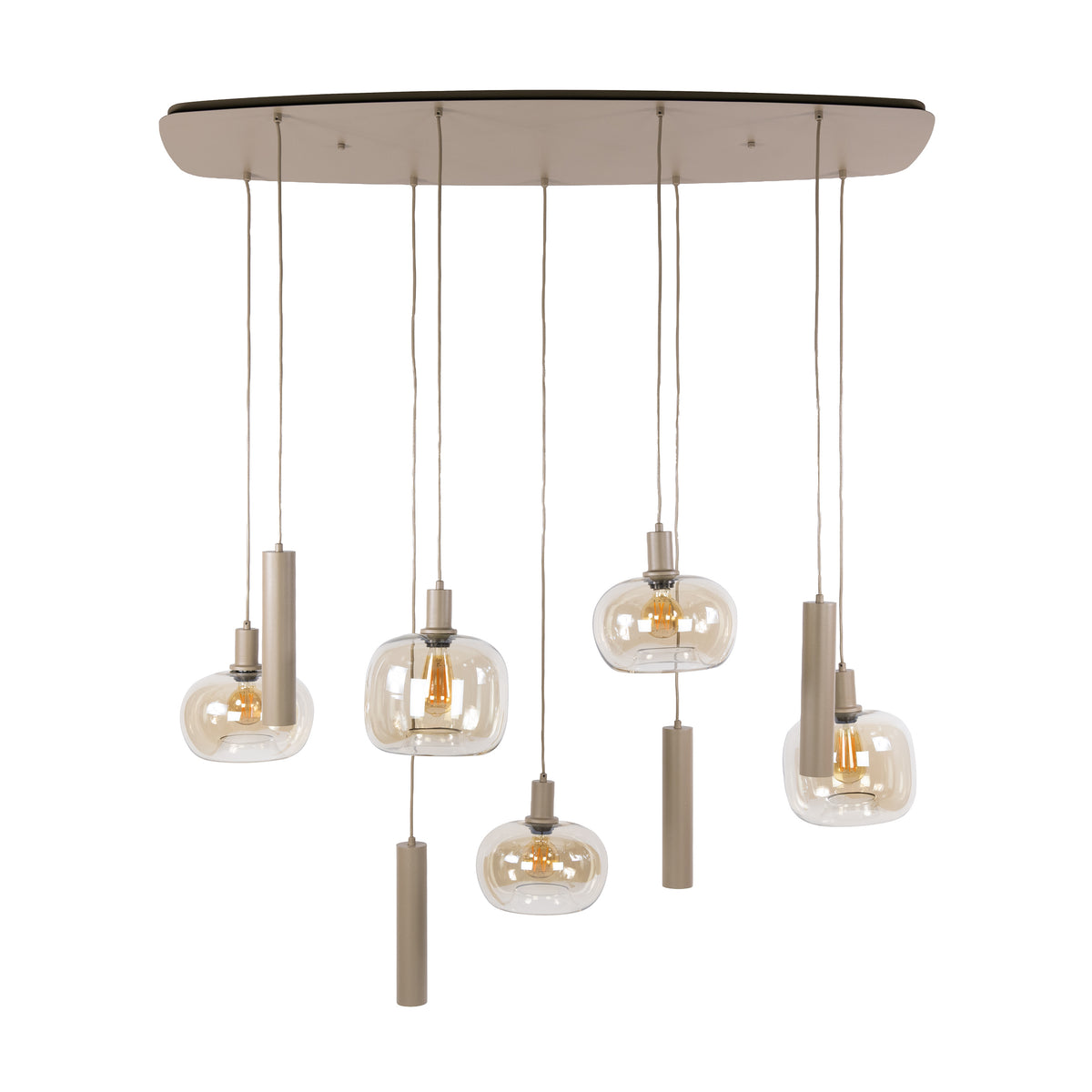 Pendellampe Solace 5+4-lyskilder / Beige