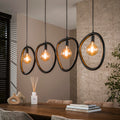 Lampa wisząca Opal 4-punktowa / czarna Arctic