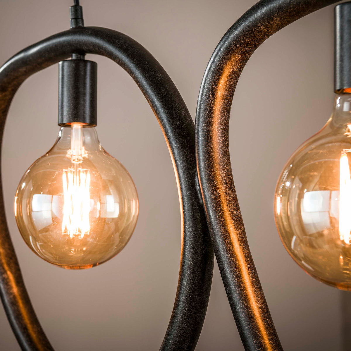 Lampa wisząca Opal 4-punktowa / czarna Arctic