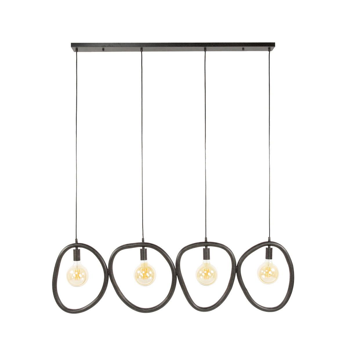 Lampa wisząca Opal 4-punktowa / czarna Arctic