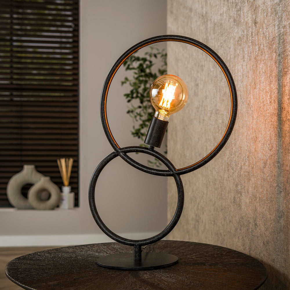 Bordlampe Spiral med 1 lys / Artic sort