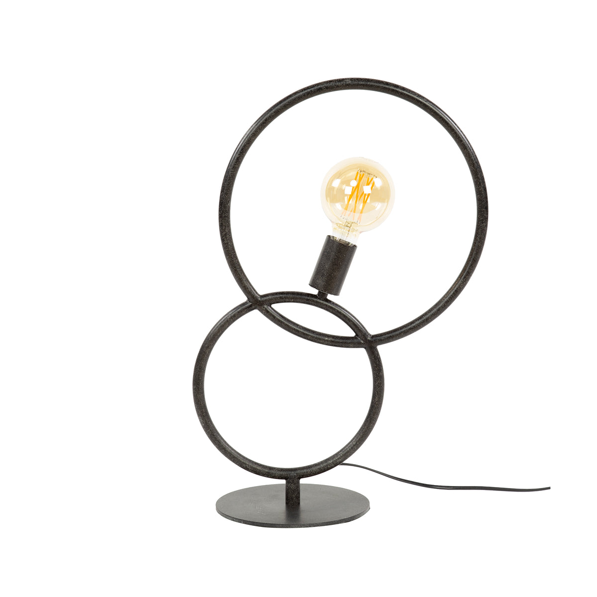 Lampada da tavolo Spiral a 1 luce / Nero Artic