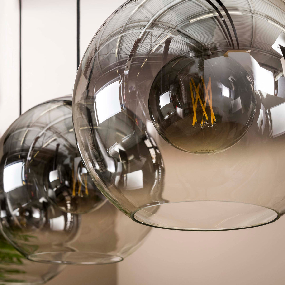 Pendellampa Sphere med 3 ljuskällor / Gammalsilver