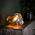 Bordlampe Ice med 1 lys / kromglas