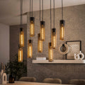 Pendelleuchte Lumo Mesh 5+4-flammig / Artic-Schwarz