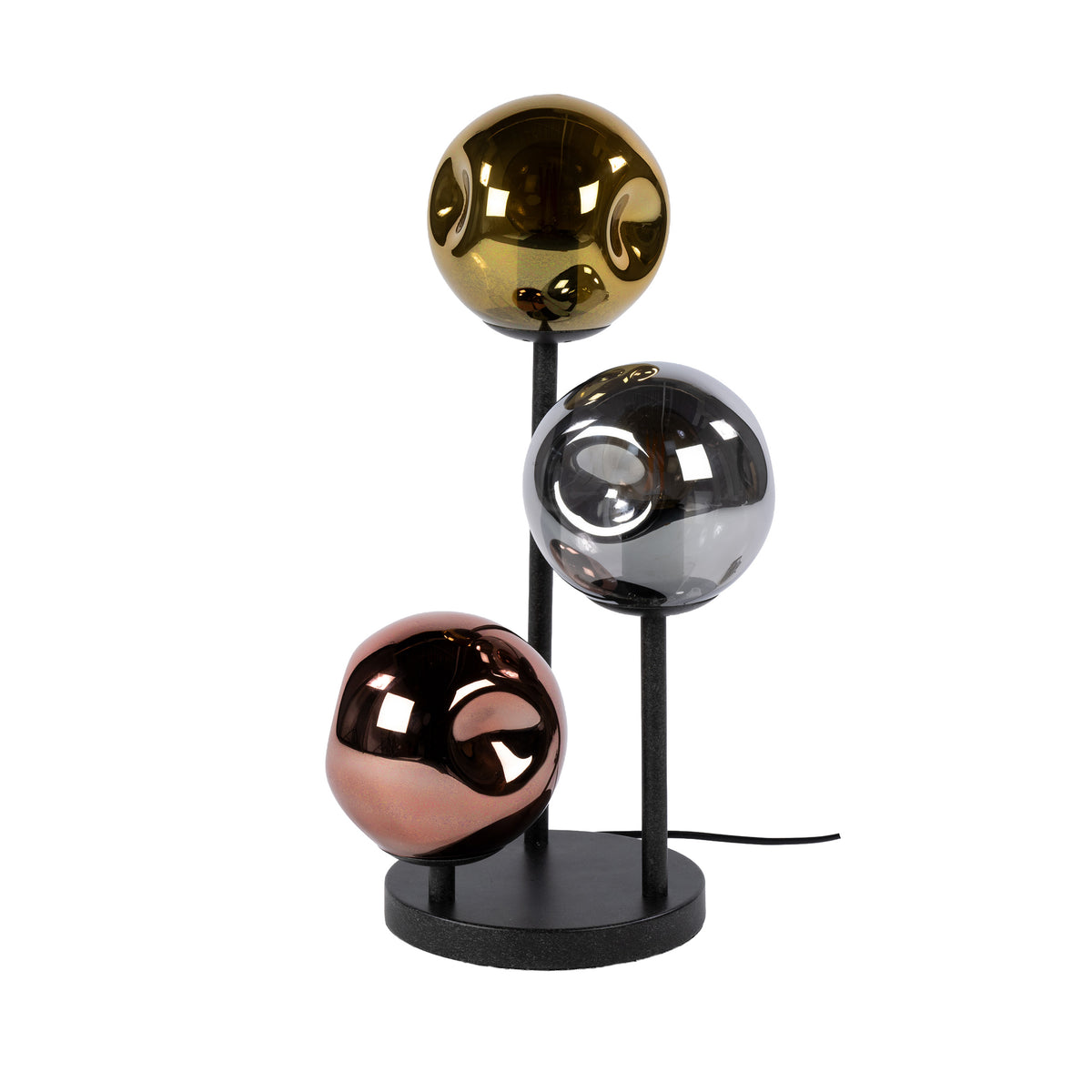 Lampada da tavolo Lumina a 3 luci / Nero Artic