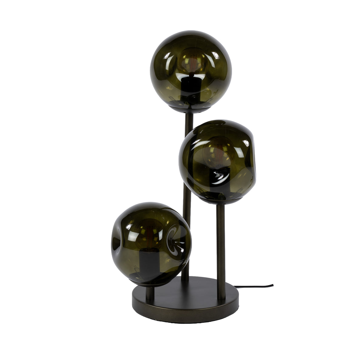 Lámpara de mesa Lumina de 3 luces / Marrón sienna
