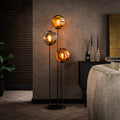 Lumina tiered floor lamp, 3 lights / Arctic black