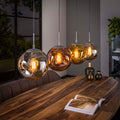 Lampada a sospensione Lumina con 4 luci / Argento anticato