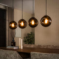 Pendelleuchte Lumina 4-flammig / Siena braun