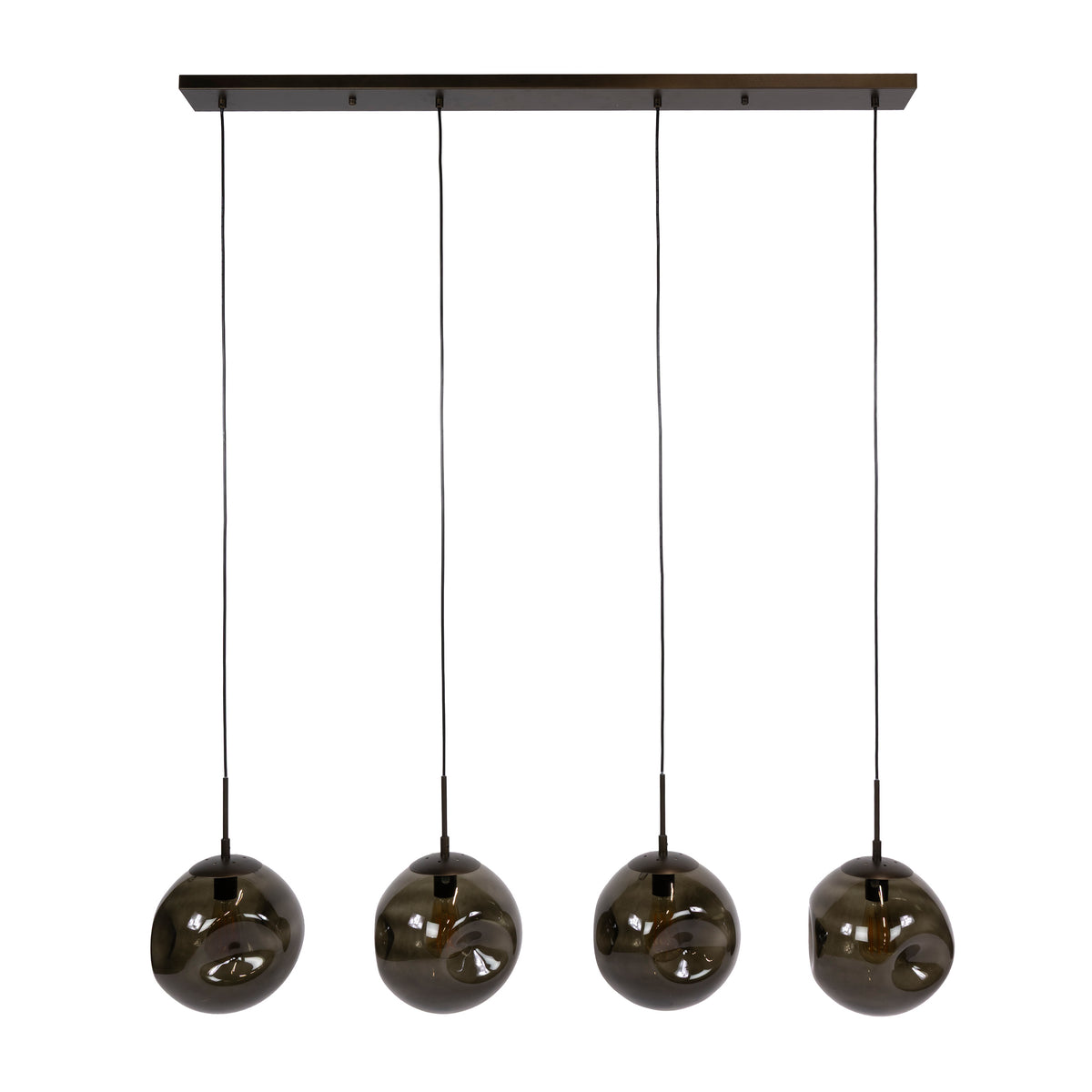 Pendelleuchte Lumina 4-flammig / Siena braun