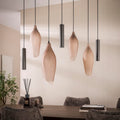 Pendellampe Boccio pendel med 4+3 lys / Sienna brun-frostet