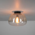 Plafond Mist med 1 ljuskälla / Bärnstensfärgat glas