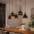 Pendellampe Iron 5 lyskilder / Sienna brun
