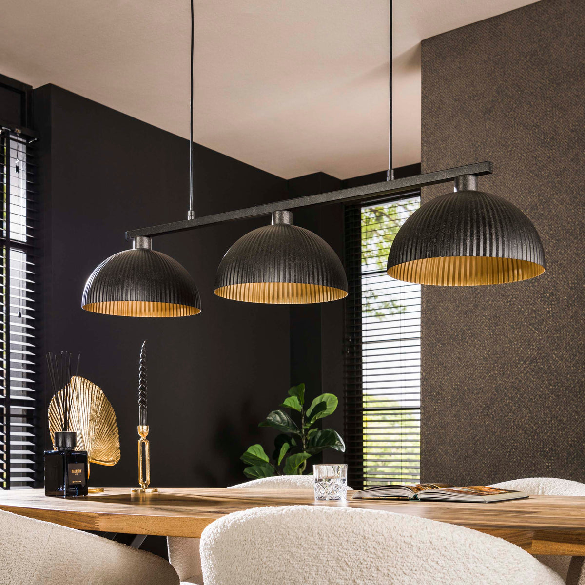 Lampa wisząca Tide, 3-punktowa / Artic, czarna