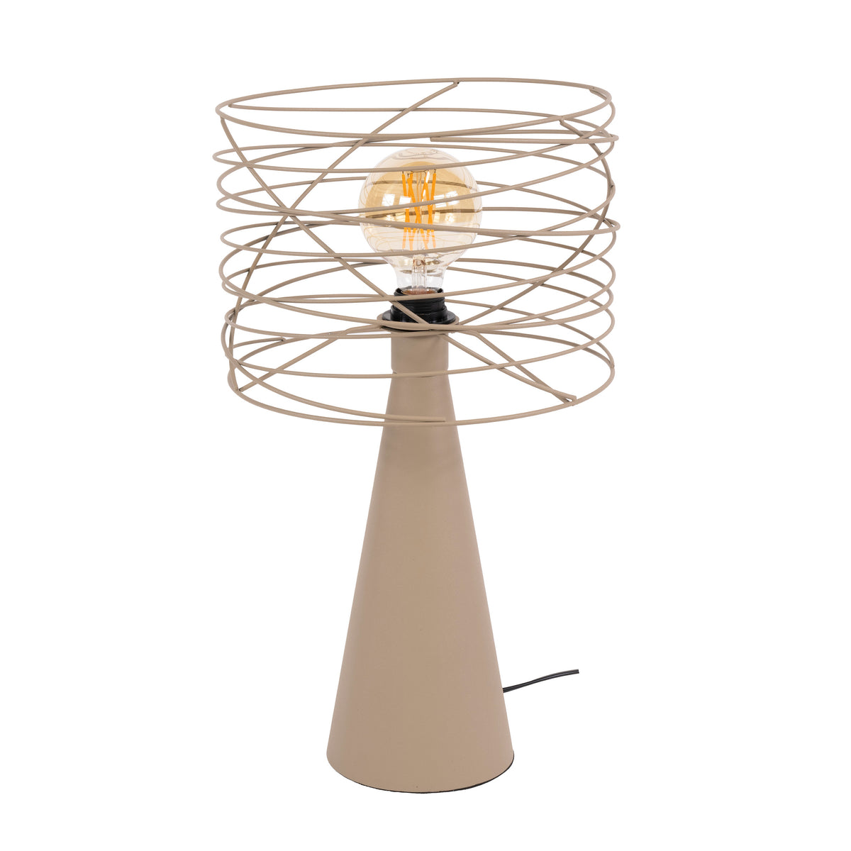 Lampa stołowa Swirl 1-punktowa / Beige