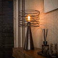 Swirl table lamp 1-light / Urban brown