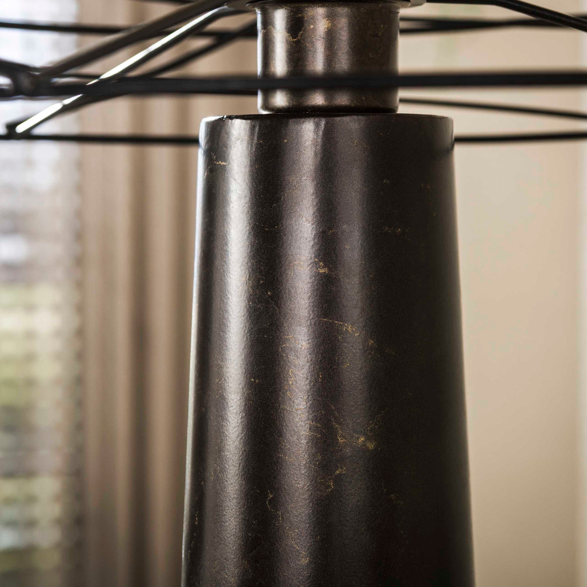 Swirl floor lamp 1-light / Urban brown