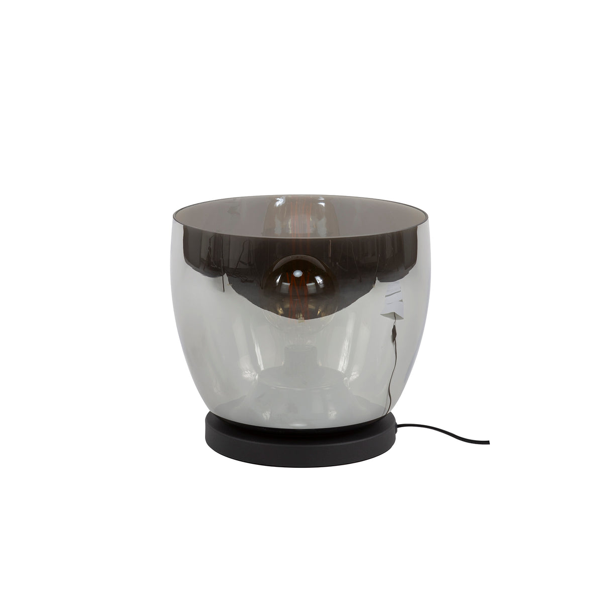 Blaze L floor lamp 1-light / Smoke grey glass