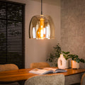 Lámpara colgante Glide Glass de 1 luz / vidrio ámbar