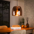 Lampada a sospensione Glide Glass a 1 luce / vetro color rame