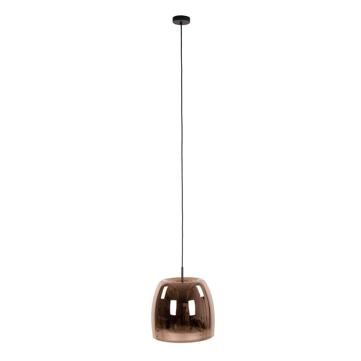 Lampada a sospensione Glide Glass a 1 luce / vetro color rame
